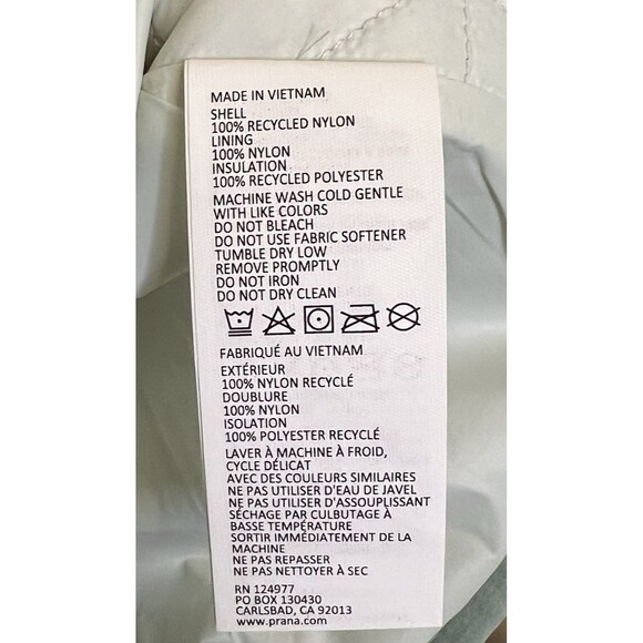 PRANA Alpine Air Zip Vest Creek Seafoam Green Outdoors Athleisure Large NWT - Picture 10 of 10